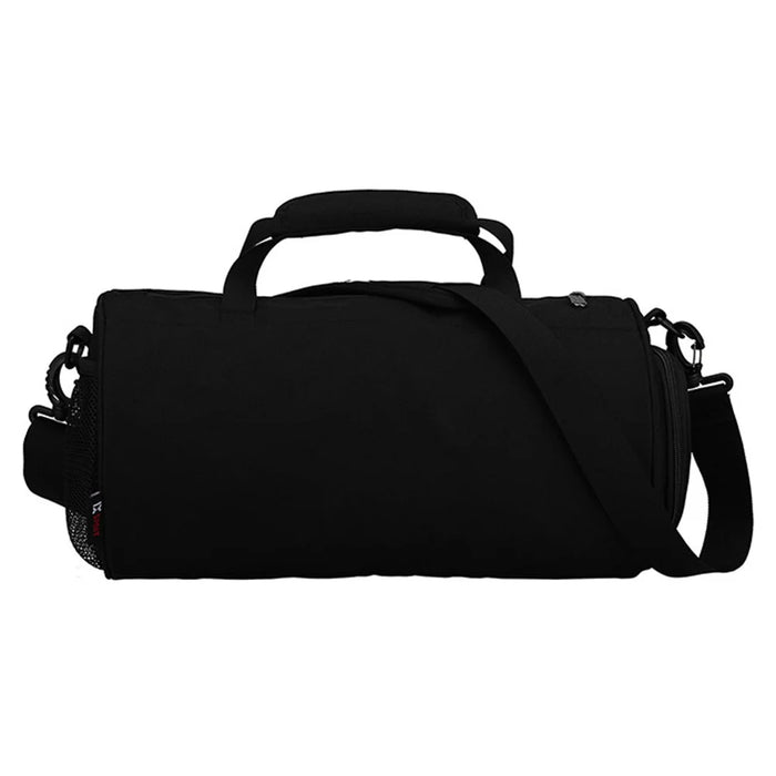 OUTDOOR INOXTO Polyester Gym Bag Dry and Wet Depart Pocket Sports Duffle Short-Distance Trip Camping Tote Bag - Black - 2