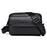 WEIXIER D274 Retro Casual Men Single Shoulder Messenger Bag PU Leather Anti-splash Crossbody Bag - 1