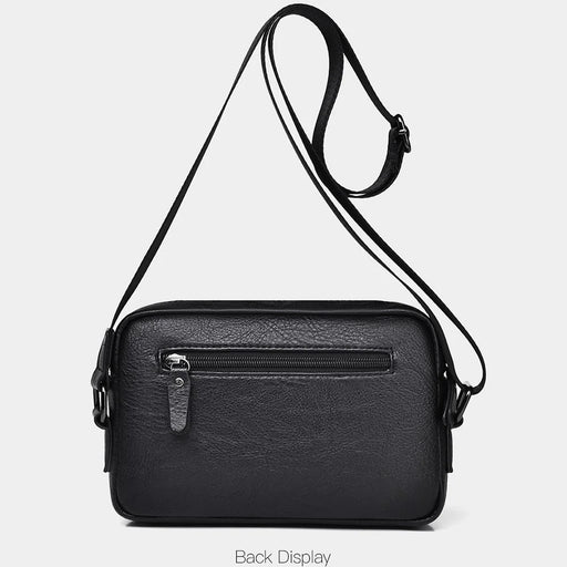 WEIXIER D274 Retro Casual Men Single Shoulder Messenger Bag PU Leather Anti-splash Crossbody Bag - 2