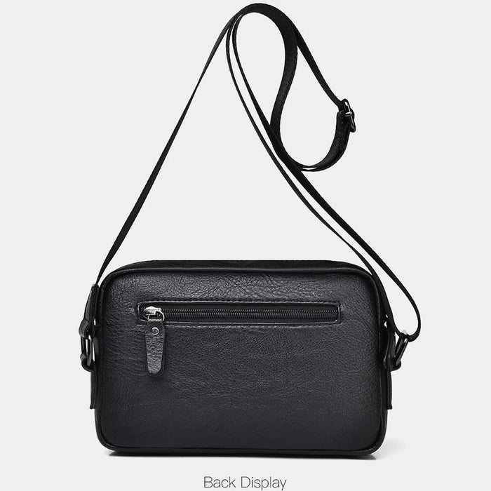 WEIXIER D274 Retro Casual Men Single Shoulder Messenger Bag PU Leather Anti-splash Crossbody Bag - 2