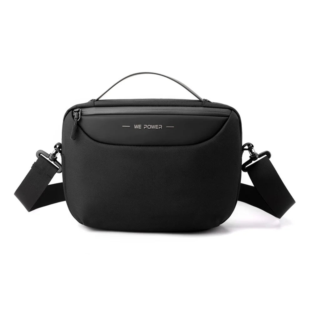 WEPOWER 2116# Size L Crossbody Bag Waterproof Nylon Men Sling Shoulder Bag Handbag - Black - 2