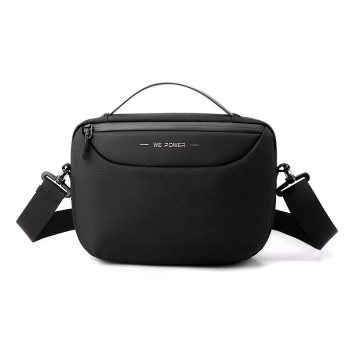 WEPOWER 2116# Size L Crossbody Bag Waterproof Nylon Men Sling Shoulder Bag Handbag - Black - 2