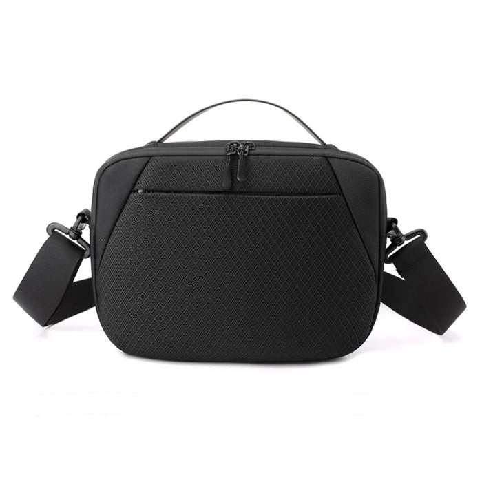 WEPOWER 2116# Size L Crossbody Bag Waterproof Nylon Men Sling Shoulder Bag Handbag - Black - 3