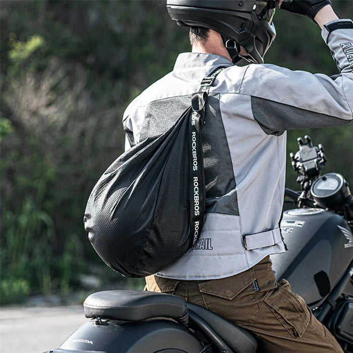 ROCKBROS H34  Large Capacity Motorbike Helmet Storage Bag Single Shoulder Adjustable Motorcycle Backpack - 6