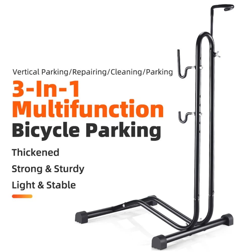 WEST BIKING YP0723017 3 In 1 Bicycles Mount Bike Supported Hanger L-shaped Vertical Parking Holder Packing Rack - 3
