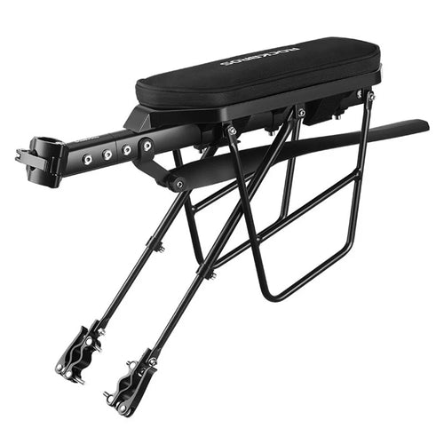 ROCKBROS Cycling Bicycle Luggage Carrier Aluminum Alloy Shelf MTB Bike Seatpost Bag with Mudguard - Standard Shelf - 1