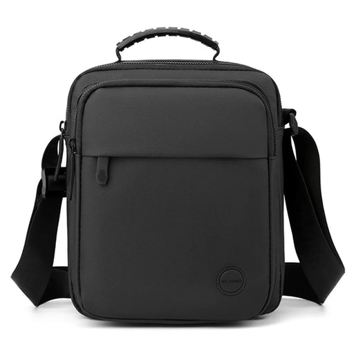 WEPOWER 1251# Oxford Cloth Shoulder Bag Water Repellent Men Crossbody Messenger Bag, Size L - Black - 1