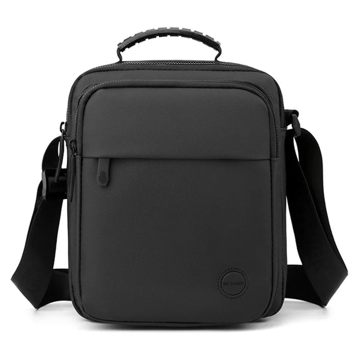 WEPOWER 1251# Oxford Cloth Shoulder Bag Water Repellent Men Crossbody Messenger Bag, Size L - Black - 1