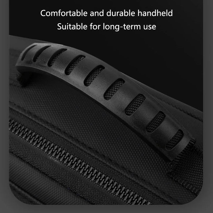 WEPOWER 1251# Oxford Cloth Shoulder Bag Water Repellent Men Crossbody Messenger Bag, Size L - Black - 6