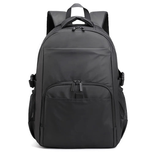 WEPOWER 3403# Waterproof Nylon Backpack Men Shoulder Bag for 15.6-inch Laptop - Black - 1