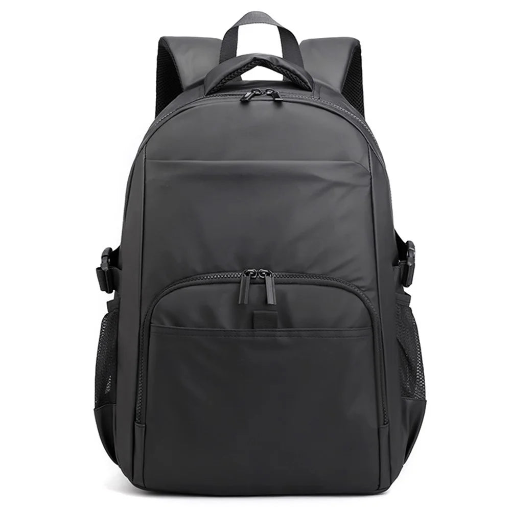 WEPOWER 3403# Waterproof Nylon Backpack Men Shoulder Bag for 15.6-inch Laptop - Black - 1