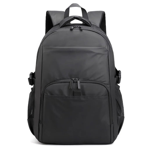 WEPOWER 3403# Waterproof Nylon Backpack Men Shoulder Bag for 15.6-inch Laptop - Black - 1