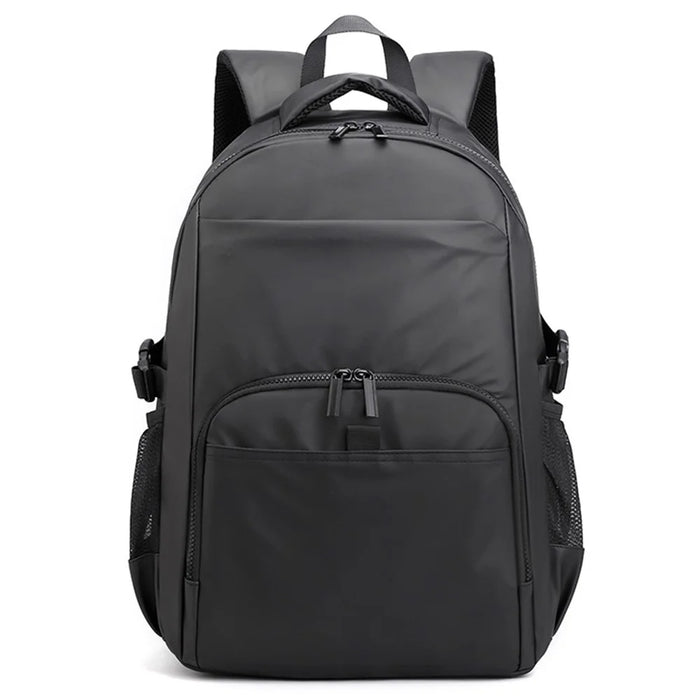 WEPOWER 3403# Waterproof Nylon Backpack Men Shoulder Bag for 15.6-inch Laptop - Black - 1