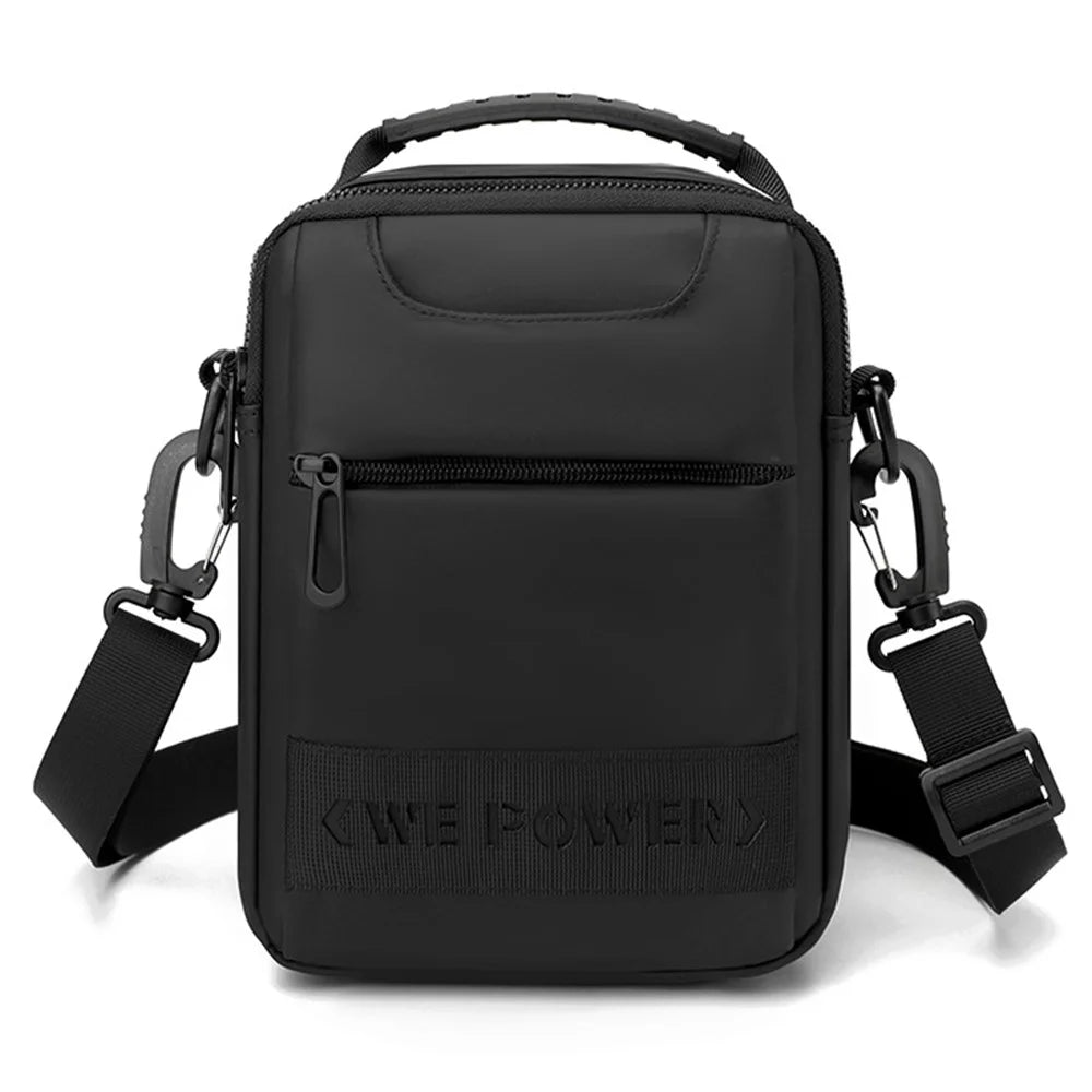 WEPOWER 1100-48 Waist Pack Men Messenger Bag Waterproof Crossbody Shoulder Bag - Black - 1