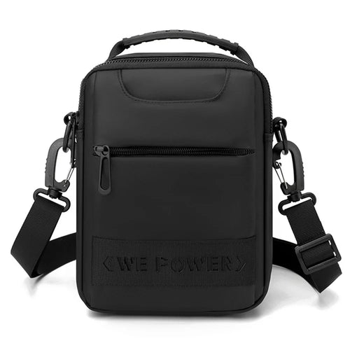 WEPOWER 1100-48 Waist Pack Men Messenger Bag Waterproof Crossbody Shoulder Bag - Black - 1