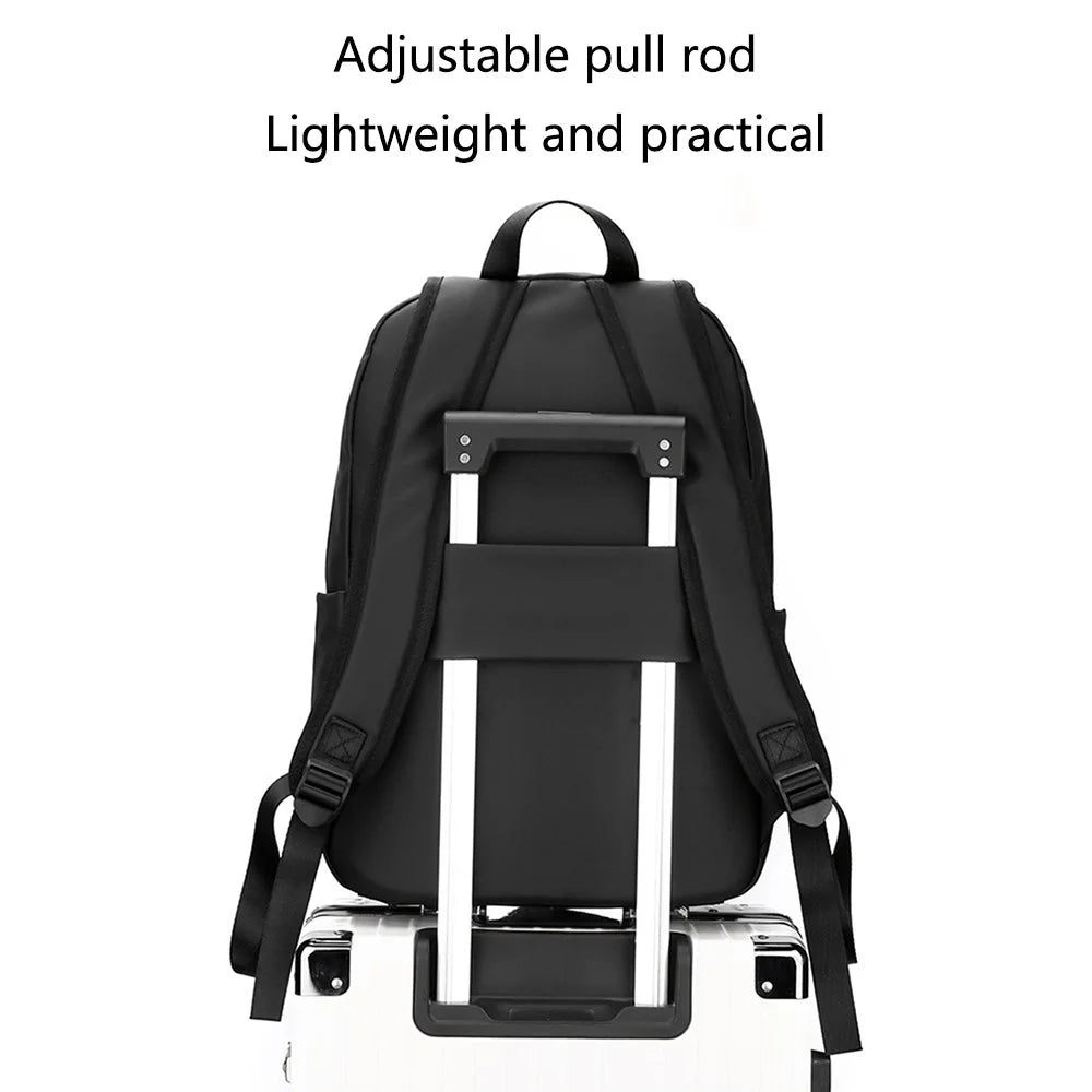 WEPOWER 1234 Outdoor Shoulder Bag Waterproof Nylon Backpack Travel Daypack for School Work - Black - 6