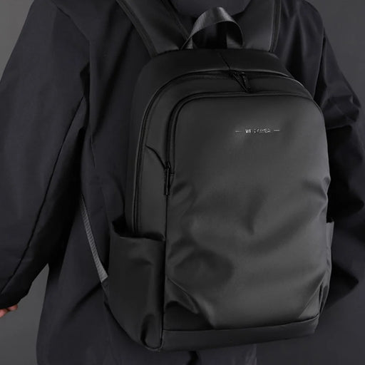 WEPOWER 1262 Men's Shoulders Bag Waterproof Nylon Cloth Travel Hiking Backpack Laptop Storage Bag - Black - 2