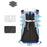 ANMEILU 1062 16L Nylon+Polyester Backpack Hiking Cycling Large Shoulders Bag - Light Grey+Blue - 3