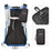 ANMEILU 1062 16L Nylon+Polyester Backpack Hiking Cycling Large Shoulders Bag - Light Grey+Blue - 5