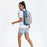 ANMEILU 1062 16L Nylon+Polyester Backpack Hiking Cycling Large Shoulders Bag - Light Grey+Blue - 6