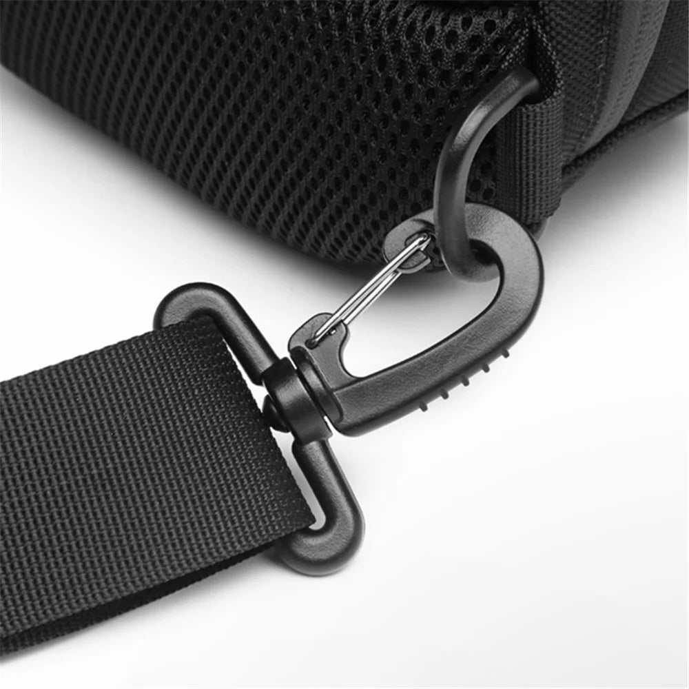 OZUKO 9321 Chest Bag Hard EVA Waterproof Crossbody Shoulder Bag - Black - 5