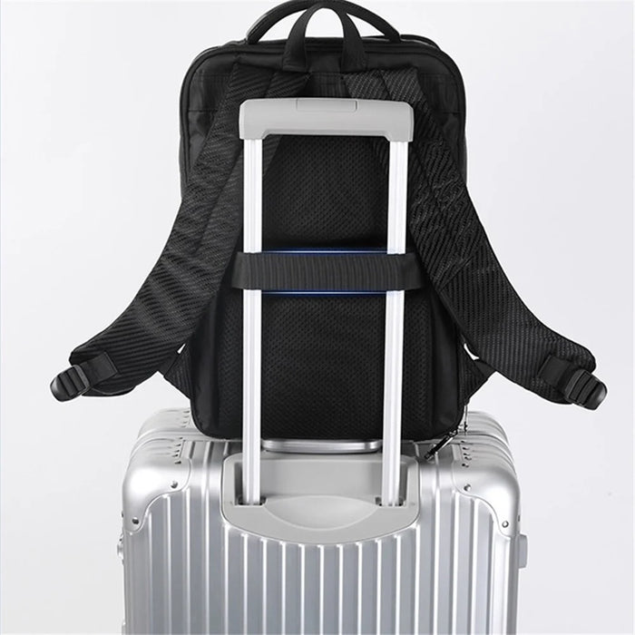 ETRAVEL Travel Backpack Oxford Cloth+PU Daypack Dual Shoulders Bag 28x13x42CM - 3