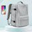 2023 Expandable Carry-On Luggage Travel Backpack Weekender Bag with USB Port - Light Grey - 4