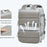 2023 Expandable Carry-On Luggage Travel Backpack Weekender Bag with USB Port - Light Grey - 7