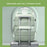 VICTORIATOURIST V7056 Polyester Travel Backpack Dual Shoulder Laptop Bag with USB Port - Light Green - 6
