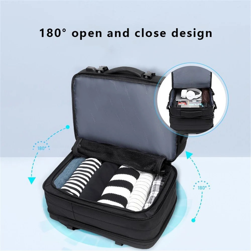 VICTORIATOURIST V9012 Capacity Expandable Business Travel Backpack 17.3-inch Laptop Dual Shoulder Bag - 7