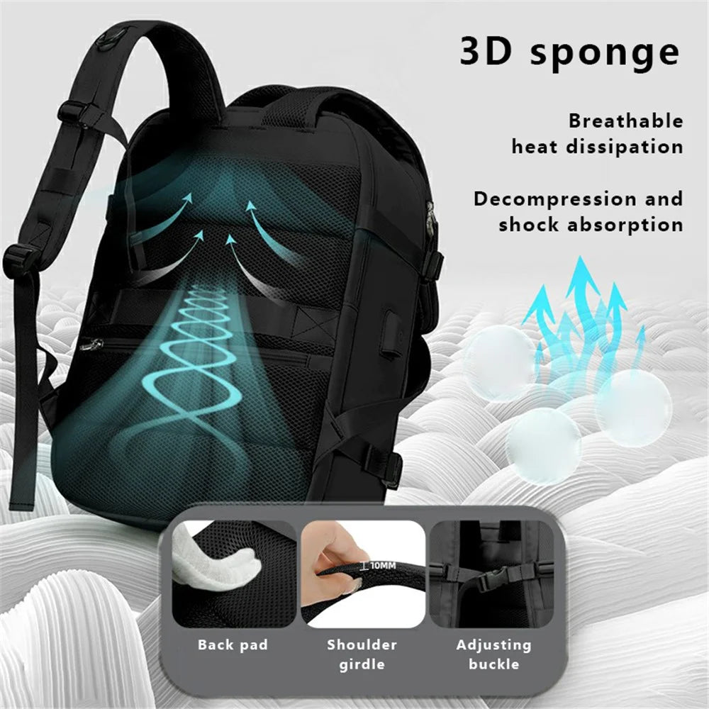 VICTORIATOURIST V7051 Travel Climbing Backpack Laptop Carrying Polyester Daypack - Black - 6