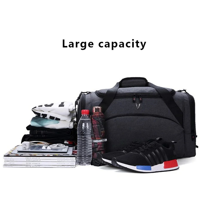 VICTORIATOURIST V7010 Wet and Dry Separation Duffel Bag Nylon Shoulder Bag, Small Version - 3