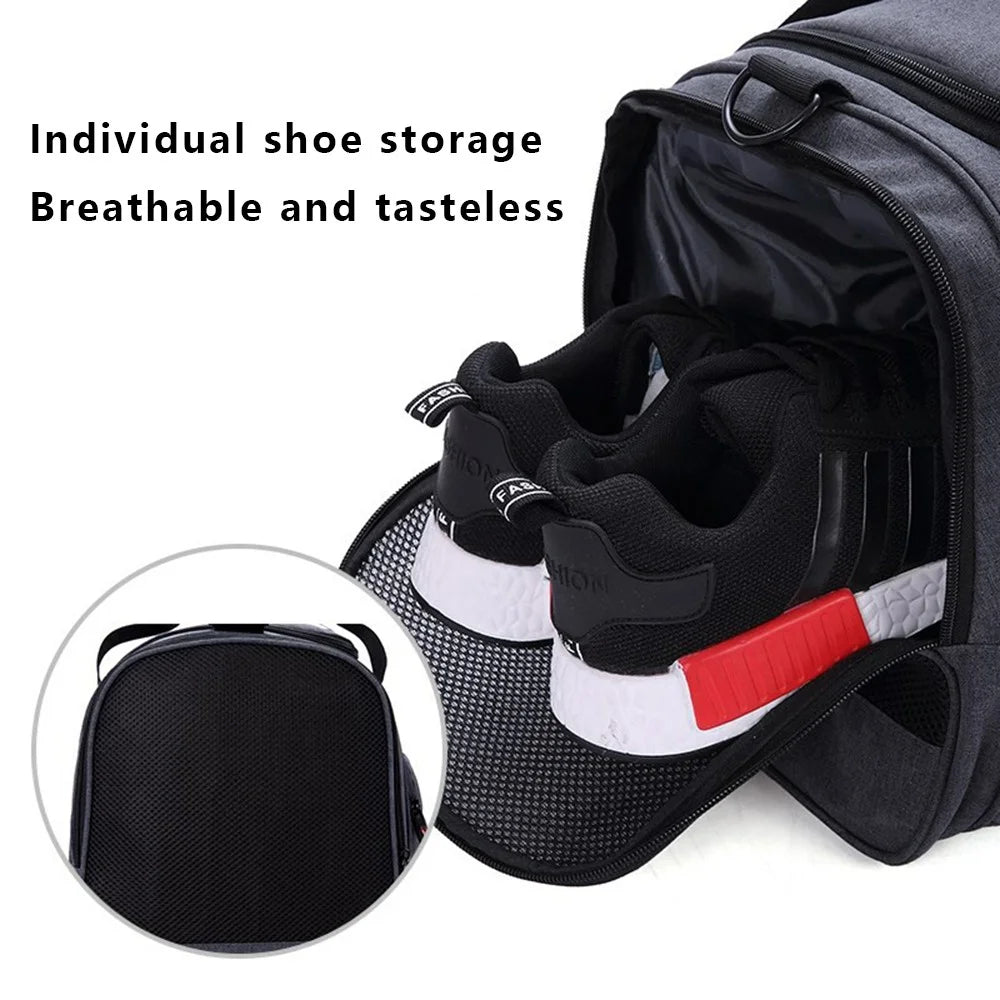 VICTORIATOURIST V7010 Wet and Dry Separation Duffel Bag Nylon Shoulder Bag, Small Version - 5