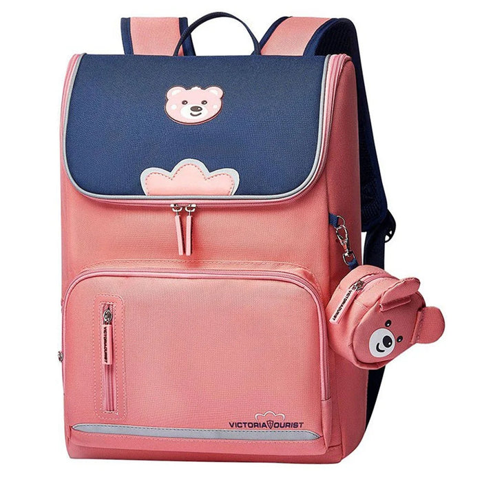 VICTORIATOURIST S8031 Burden-reducing Backpack Oxford Cloth Kids Primary School Student Schoolbag, Large Version - 1