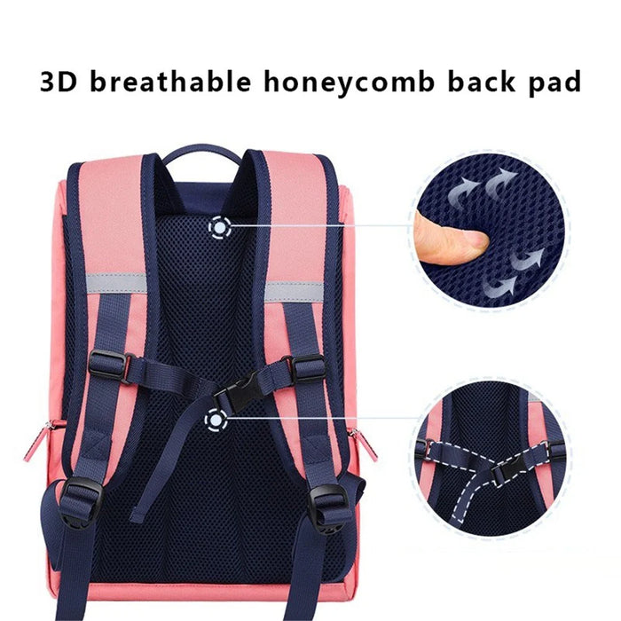 VICTORIATOURIST S8031 Burden-reducing Backpack Oxford Cloth Kids Primary School Student Schoolbag, Large Version - 2