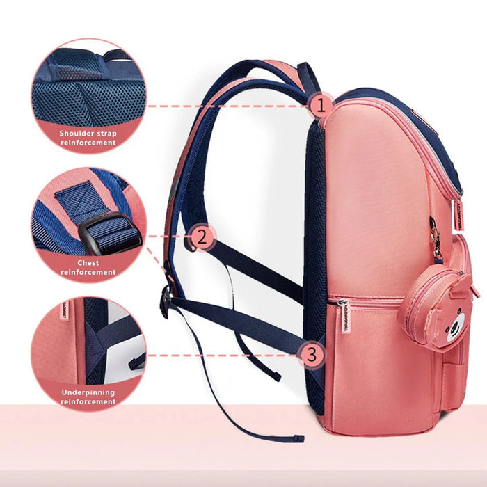 VICTORIATOURIST S8031 Burden-reducing Backpack Oxford Cloth Kids Primary School Student Schoolbag, Large Version - 5