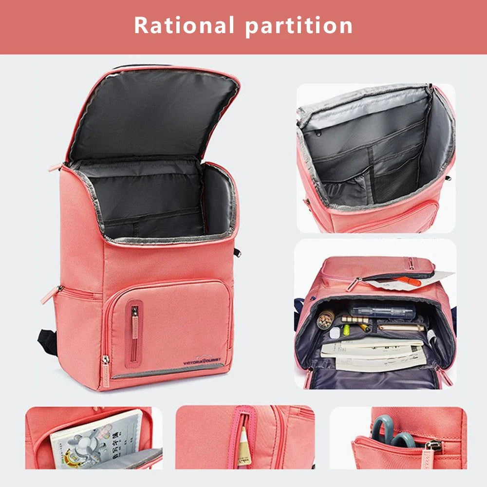 VICTORIATOURIST S8031 Burden-reducing Backpack Oxford Cloth Kids Primary School Student Schoolbag, Large Version - 6