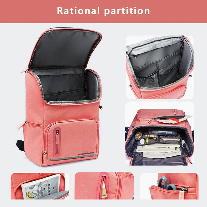 VICTORIATOURIST S8031 Burden-reducing Backpack Oxford Cloth Kids Primary School Student Schoolbag, Large Version - 6