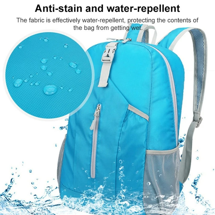 HAWEEL HWL7031 Outdoor Ultra-light Foldable Rucksack Climbing Hiking Waterproof Polyester Backpack - Blue - 5
