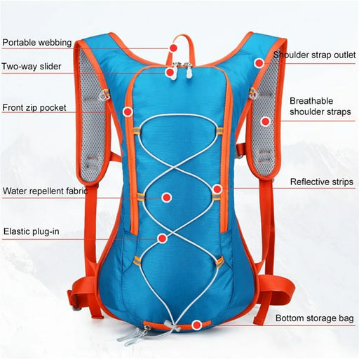 HAWEEL HWL7030 Outdoor Ultra-light Hiking Backpack Oxford Cycling Rucksack Travel Daypack - Blue - 2