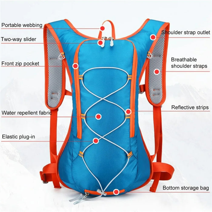 HAWEEL HWL7030 Outdoor Ultra-light Hiking Backpack Oxford Cycling Rucksack Travel Daypack - Blue - 2