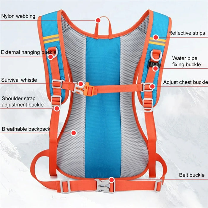 HAWEEL HWL7030 Outdoor Ultra-light Hiking Backpack Oxford Cycling Rucksack Travel Daypack - Blue - 3