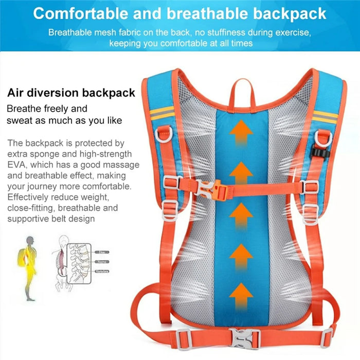 HAWEEL HWL7030 Outdoor Ultra-light Hiking Backpack Oxford Cycling Rucksack Travel Daypack - Blue - 6