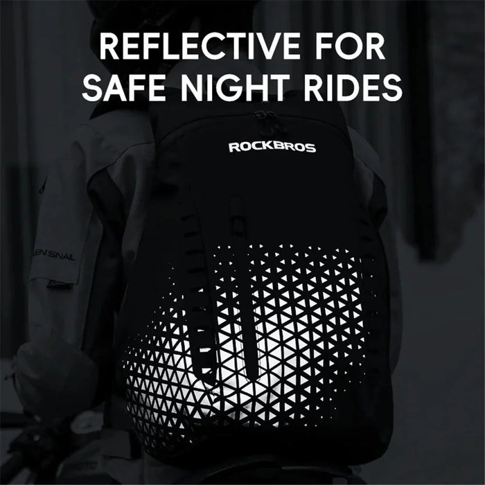 ROCKBROS H36 14.5L Motorcycle Helmet Storage Backpack Reflective Shoulder Bag - 5