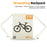 WEST BIKING YP0719392 Drawstring Cycling Backpack Outdoor Travel Polyester Cotton Backpack - 2