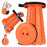 Outdoor Camping Fishing Folding Stool Portable Telescopic Chair with Shoulder Strap - Orange - 1