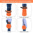 Outdoor Camping Fishing Folding Stool Portable Telescopic Chair with Shoulder Strap - Orange - 2