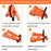 Outdoor Camping Fishing Folding Stool Portable Telescopic Chair with Shoulder Strap - Orange - 4