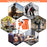 Outdoor Camping Fishing Folding Stool Portable Telescopic Chair with Shoulder Strap - Orange - 6