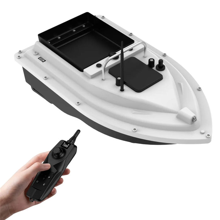 D26 GPS Positioning Self Return Remote Control Automatic Fish Bait Boat with 2kg Load, White (CE Certified) - EU Plug - 1